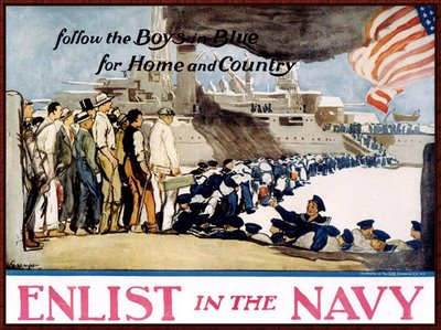 Navy Recruiting Poster - Follow the boys ...