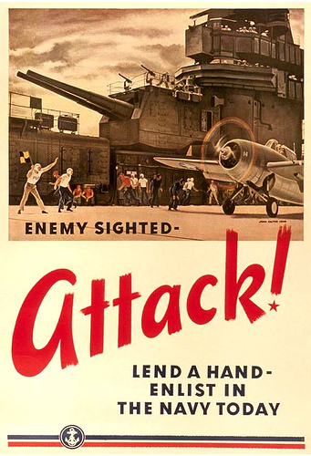Navy Recruiting Poster - Attack