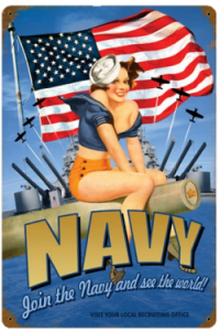 Navy Recruiting Poster - Pin up 4