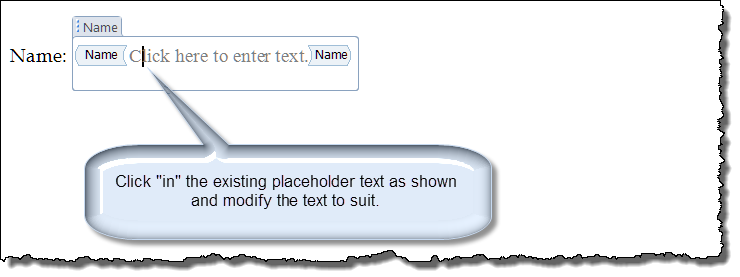 how to create placeholder text in word