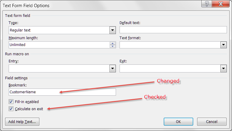 how to auto fill text form fields in word 2010